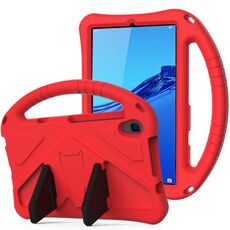 Per Huawei MediaPad M5 Lite 8 Guscio protettivo anti caduta piatto EVA con supporto (rosso)