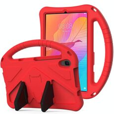 Per Huawei MatePad T8 EVA Custodia protettiva anti caduta piatta con supporto (rosso)