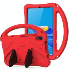 Per Huawei MediaPad M6 8.4 Guscio protettivo anti caduta piatto EVA con supporto (rosso)