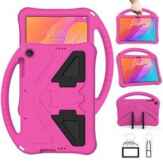 Per Huawei MatePad T 10s 10.1 Guscio protettivo anti caduta piatto EVA con supporto (RoseRed)