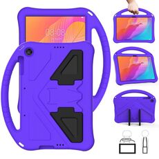 Per Huawei MatePad T 10s 10.1 Guscio protettivo anti caduta piatto EVA con supporto (viola)