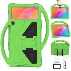 Per Huawei MatePad T 10s 10.1 Guscio protettivo anti caduta piatto EVA con supporto (verde)