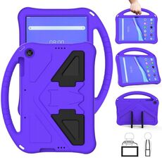 Per Lenovo Tab M10 TB-X505F Guscio protettivo anti caduta piatto EVA con supporto (viola)