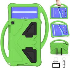 Per Lenovo Tab M10 TB-X505F Guscio protettivo anti caduta piatto EVA con supporto (verde)