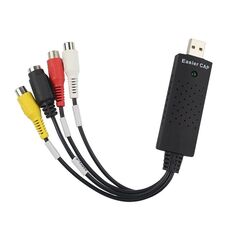 Connettore portatile USB 2.0 video + audio RCA femmina a femmina per TV / DVD / VHS Supporto Vista 64 / win 7 / win 8 / win 10 / Mac OS