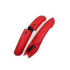 Fender della bicicletta con fanale posteriore a LED Fender mountain bike a rilascio rapido 26 pollici Accessori da equitazione (rosso)