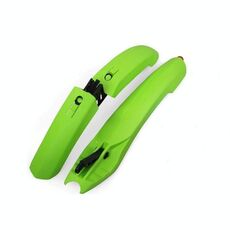 Fender della bicicletta con fanale posteriore a LED Fender mountain bike a rilascio rapido 26 pollici Accessori da equitazione (verde)