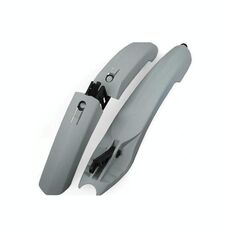 Fender per biciclette con fanale posteriore a LED Fender mountain bike a rilascio rapido 26 pollici Accessori da equitazione (grigio)