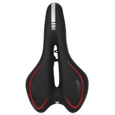 Seggiolino per bicicletta in silicone Sella per mountain bike Cuscino per sedile Comodo accessori per biciclette Attrezzatura (rosso)