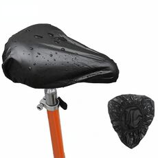 Coprisedile impermeabile per sella per bicicletta Coprisedile impermeabile in PVC Coprisedile antipioggia pressato a caldo, dimensioni: piccolo (nero)