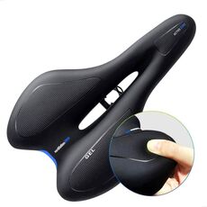 Seggiolino per bicicletta in silicone GEL Sella per mountain bike Sella per bicicletta (nero blu)