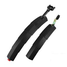 Bicicletta Telescopico Pieghevole Parafango da 27,5 pollici Testa di fissaggio dell'acqua estesa LED Taillight (nero)