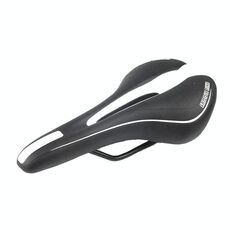 Sella per mountain bike Cuscino per seggiolino auto pieghevole per bici da strada Attrezzatura da ciclismo, colore: nero bianco (senza standard)