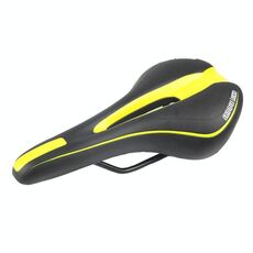 Sella per mountain bike Cuscino per seggiolino auto pieghevole per bici da strada Attrezzatura da ciclismo, colore: nero giallo (senza standard)