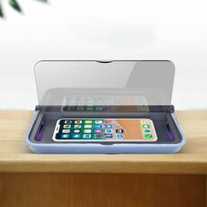 Scatola di disinfezione per telefono cellulare multifunzionale M3 Sterilizzatore per spazzolino da denti con maschera germicida a raggi ultravioletti UVC, colore: scatola di disinfezione blu