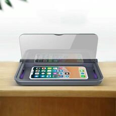 Scatola di disinfezione per telefono cellulare multifunzionale M3 Sterilizzatore per spazzolino da denti con maschera germicida a raggi ultravioletti UVC, colore: scatola di disinfezione nera