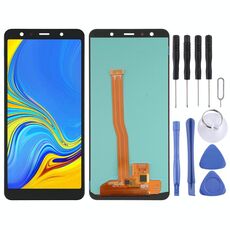 Schermo LCD OLED per Samsung Galaxy A7 (2018) SM-A750 con assemblaggio completo di digitalizzatore