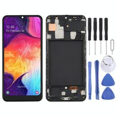Schermo LCD TFT per Samsung Galaxy A50 (edizione USA) SM-A505U digitalizzatore assemblaggio completo con cornice