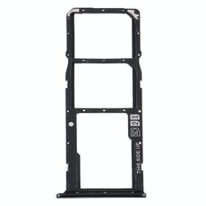 Vassoio scheda SIM + vassoio scheda SIM + vassoio scheda micro SD per Motorola Moto E6 Play / XT2029 / XT2029-1 (nero)