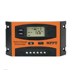 Regolatore solare con identificazione automatica MPPT 12V / 24V con uscita USB, modello: 50A