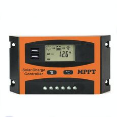 Regolatore solare con identificazione automatica MPPT 12V / 24V con uscita USB, modello: 60A