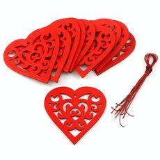 2 confezioni San Valentino Forniture per matrimoni Hollow Love Decoration Ciondolo piccolo JM01770