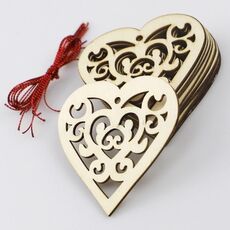 2 confezioni San Valentino Forniture per matrimoni Hollow Love Decoration Ciondolo piccolo JM01771