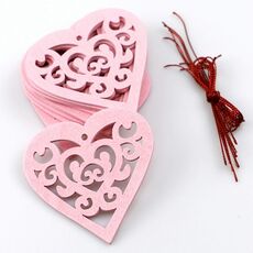 2 confezioni San Valentino Forniture per matrimoni Hollow Love Decoration Ciondolo piccolo JM01772