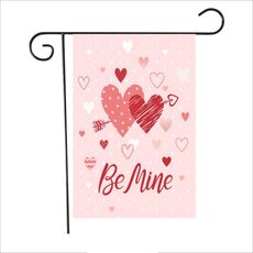 Banner da giardino con atmosfera festiva da 2 pezzi per San Valentino (QR018)