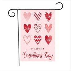 Banner giardino atmosfera festosa 2 pezzi San Valentino Garden Flag (QR020)