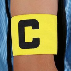 Adesivo elastico per fascia da braccio per partita di calcio Indicatore di tipo C ad avvolgimento (giallo)