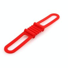 10 pezzi Elastico Elastico Cinghie in silicone Bicicletta Cinturino in bicicletta Automobile Auto Light Beam, Dimensioni: unica (Rosso)