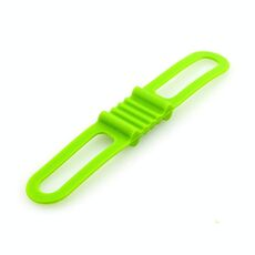 10 pezzi High Elastic Silicone Cinghie in silicone Bicycle Strap Fisso Trave di luce auto, Dimensione: taglia unica (verde)