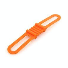 10 pezzi High Elastic Silicone Cinghie in silicone Bicycle Strap Fisso Trave luce Auto, Dimensione: taglia unica (arancione)