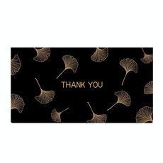 12 pz Black Bronzing Biglietto di auguri Biglietto di auguri di alta qualità Golden Blessing Biglietto di auguri con busta (Ginkgo)