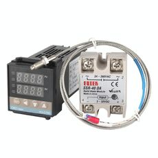 Termostato REX-C100 + Termocoppia + SSR-40 DA Kit di controllo della temperatura intelligente per modulo a stato solido