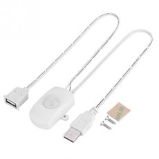 DC 5V / 12V / 24V USB Corpo Sensore di movimento PIR a infrarossi Interruttore Interruttore rilevatore di movimento umano per striscia luminosa a LED (bianco)