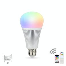 FUT012 E27 9W RGB + CCT Lampadina LED 100V-240V Telecomando a colori Lampadina intelligente WiFi 2.4G Wireless