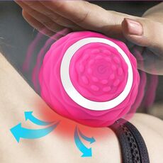 Yoga Silicone Fascia Ball Rilassamento muscolare profondo Palla per massaggio ai piedi (rosa rossa)