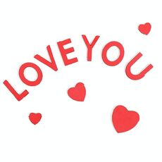 20 pezzi San Valentino Soft Clay EVA Love Cake Decoration EVA Love