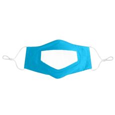 3 PCS Anti-Fog Lip Language Face Shield per i sordi e muti Visiera con stampa in tinta unita (Lake Blue)