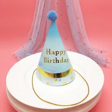 Cappello da compleanno con pallina pelosa con paillettes abbronzanti da 20 pezzi (MZ-084)