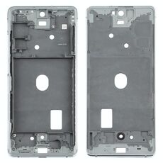 Per Samsung Galaxy S20 FE Cornice con cornice centrale (argento)