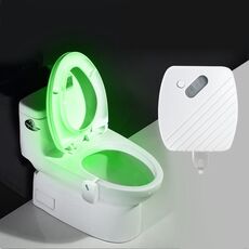 Toilette Tipo sospeso Movimento del corpo umano Risposta sensibile alla luce Luce notturna a LED Cambio colore a 24 colori