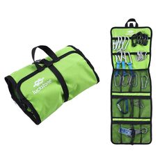 LUCKSTONE Outdoor Climbing Rope Hook Storage Bag Attrezzatura da arrampicata Borsa per organizzare Borsa per attrezzi (verde)