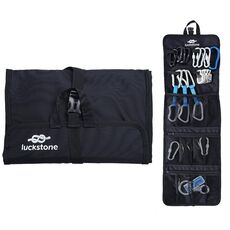 LUCKSTONE Outdoor Climbing Rope Hook Storage Bag Attrezzatura da arrampicata Borsa per organizzare la borsa degli attrezzi (nera)
