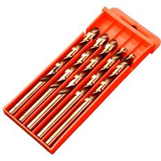 5 PCS 13.0mm 5 PCS Acciaio ad alta velocità M35 Punta elicoidale contenente cobalto Punta da trapano completamente rettificata in acciaio inossidabile
