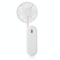 LN2 Ventilatore portatile pigro USB pieghevole da esterno, piccolo ventilatore (bianco)