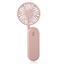 LN2 Ventilatore portatile pigro USB pieghevole da esterno, piccolo ventilatore (rosa)