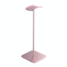 Supporto per auricolari in lega di alluminio per auricolari D6 Espositore per gancio per cuffie per computer Internet Cafe (oro rosa)
